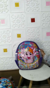 TAS SEKOLAH ANAK PEREMPUAN PAUD/TK KARAKTER KUDAPONI LAMPU LED