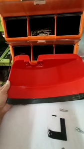 แผ่นบังหญ้า กันสะเก็ด แบบใหญ่พิเศษ PVC หนา ห่วงยึด 28 min ใส่ เครื่องตัดหญ้า ทุกรุ่น