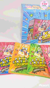 30pcs ICE CREAM LOLLIPOP PLUS POPPING CANDY/ loot bag fillers / paninda / giveaways / party favors.