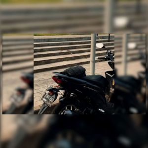 MOTOWOLF Tali Pengikat Helm Motor Strap Adjustable 2 Hook 60cm - WP01 - Black White