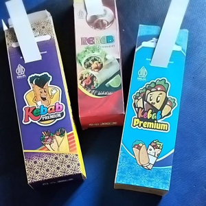 100 Lembar Bungkus Kebab Kotak Premium