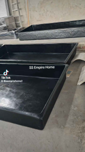 NEX 8 x4x1 Black Fiberglass Fish Tank Water Pond Aquarium Premium Heavy Duty Kolam Ikan Tangki Air Akuarium Arowana Koi