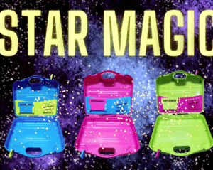 STAR MAGIC School Bag with Crayon and Pencil Holder