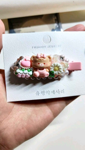 🇲🇾Ready Stock🇲🇾Cute Cartoon Cream Glue No-Trace Hair Clip Unique Design Accessory 可爱卡通奶油胶无痕发夹独创设计发饰