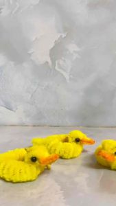 HandMade Móc Khoá Phụ Kiện Treo Túi Chú Vịt Vàng Đáng Yêu.
