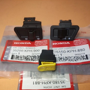 Paket Tombol Lampu & Sen & Klakson Motor Honda Karisma Supra X125 Vario Beat