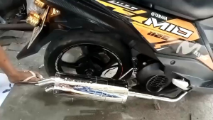 DUAL TIP POWER PIPE FOR YAMAHA MIO I 125 TATAK GKK RACING