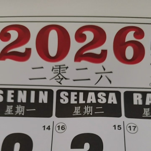 Kalender 2026 Ukuran Jumbo