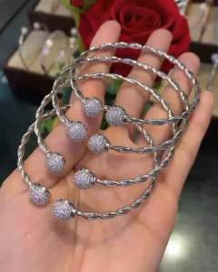 GELANG TANGAN BOBA ULIR Permata Dewasa Remaja Elegan