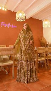 Fazila Series Gold Soft Farfadh Syari by Rayhanco