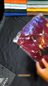 Kemeja Alisan Polos Lengan Panjang Size Jumbo 16½-34(2XL) - 17½-36(4XL)