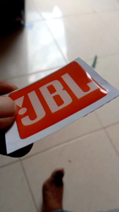 stiker timbul resin jlb EMBLEM TIMBUL JBL