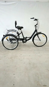 XE ĐẠP BA BÁNH CHO NGƯỜI GIÀ - Bản 24 inch giỏ hàng sau