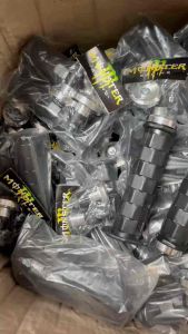 PROMO Sarung Gas Model octagon + Jalu Stang Chrome Model Gepeng Piramid Untuk Semua Jenis Motor