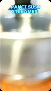 MILK POT / Panci Susu 20 CM With Steamer panci mini 2 in 1 bisa kukus dan rebus