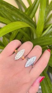 CINCIN TITANIUM PERAK SILVER LANCIP FULL PERMATA MEWAH STAINLESS STELL ASLI TIDAK BERKARAT TIDAK LUNTUR LAPIS GOLD CINCIN MODEL KEKINIAN TERBARU BISA COD