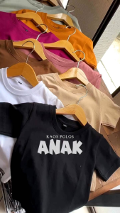 Kaos Polos Anak Cotton Combed 30s Warna Hijau Neon