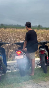 knalpot fiz r force 1 standar racing hitam doft suara prepet pedas