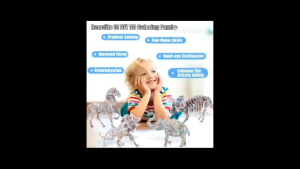 จิ๊กซอว์ ระบายสี สามมิติ colourful puzzle 3d JET FIGHTER