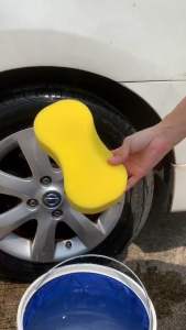 8字真空压缩洗车海绵 (7片) Figure 8 Vacuum Compression Car Wash Sponge  大8字洗车海绵🧽，吸水性好👍🏻，不伤车漆，用力挤压也不会变形，主要是便宜，洗车必备#汽车好物 #好物推荐🔥