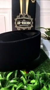 SONGKOK PECI/KOPIAH HITAM POLOS TINGGI 9 CM UNTUK ANAK DAN DEWASA