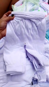 12PCS /6PCS WHITE PLAIN PAJAMA for baby 0-12 months / INFANT PAJAMA SET SOFT & COMFORTABLE FABRIC