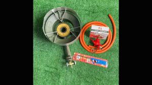 ชุดเตาฟู่KB5 GMAX+บังลมเหล็กkb5+ครบชุด(สายสีส้ม) แถมที่จุด เตาแม่ค้าเคบี5 เตาแก๊ส เตาเร่ง