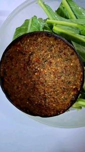 น้ําพริกกะลา.รสใบทัมมัม ขนาด100กรัมคะ