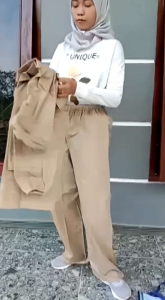 MASELA Jas Hujan Pria Wanita Setelan Baju dan Celana Bahan PVC 025 Anti Rembes