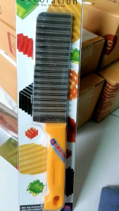 KOM KOM!! แท้!! มีดหยัก มีดตัดวุ้น มีดตัดเฉาก๊วย มีดหั่นผลไม้สวยงาม มีดหั่นผลไม้สวยงาม มีดทำครัว แข็งแรง ทนทาน คม​ดี ใช้​ดี คุ้ม