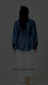 Kemeja blouse polos / kemeja Laura premium toyobo / kemeja wanita / kemaja polos kerja