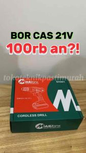 Bor Cas Baterai 21v Bor Cordless Besi Kayu Triplek Mailtank SH 201 SH201 Bor 10mm