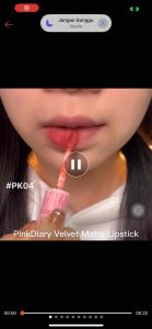 PINKFLASH PinkDiary Velvet Matte Lipstick Lip Cream Smooth High Pigment Lasting Tahan Air Lipstik