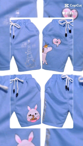 celana pendek kolor anak perempuan/motif lucu lucu.1-11 tahun.COD