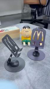 ซื้อ1แถม1 ที่วางโทรศัพท์มือถือ หมุนได้360องศา วัสดุโลหะ พับได้พกพาสะดวก