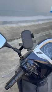 แท่นวางโทรศัพท์ติดแฮนด์อลูมิเนียมอัลลอยด์สำหรับรถจักรยานยนต์สำหรับ4.7-7.2นิ้ว