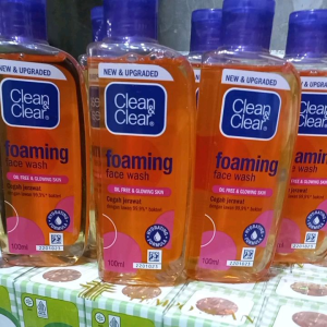 Clean&Clear Foaming Face Wash 100ml-Sabun Cuci Muka Pembersih Wajah