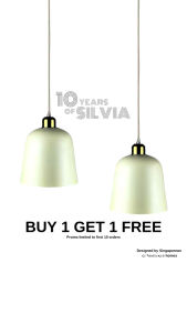 LikeLights Silvia Cream Pendant Lamp | Modern Hanging Ceiling Light | Customisable Designer Lighting for Dining Room Kitchen Island Bedside Bar Counter Café & HDB Homes | Buy 1 Get 1 Free Singapore