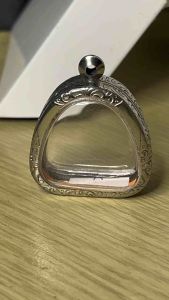 กรอบพระปิดตา สแตนเลสแกะสลักแบบเรียบและลายไทย กรอบพระเครื่อง กรอบพระสำเร็จ ตลับพระ