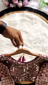 *New Launching Bollywood BlockBuster Original Mirror Design Saree (Pre-Order: 2/3 Weeks Delivery) HR020425