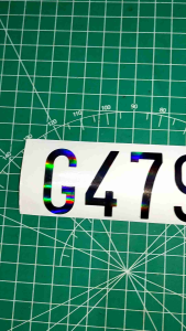 Sticker Plat Nomor Sepeda Motor Hitam Hologram & Sticker Universal