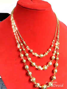 Kalung Etnik Desain Unik & Kalung India Motif Bola Emas 24K