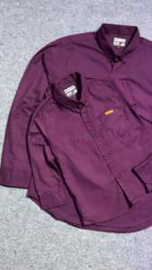 NEW COUPLE KEMEJA POLOS AYAH DAN ANAK BAHAN KATUN SIGARET PREMIUM BAHAN TEBAL ADEM NYAMAN BISA COD