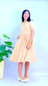 Maris Pre Teens Dress with Pocket and Tie