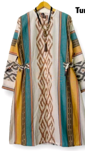 Baju Batik Atasan Wanita Tunik Natasha Bahan Tenun Troso