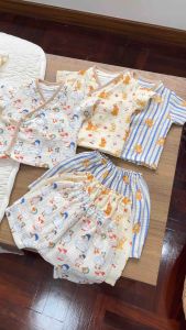 B04ชุดผูกหน้าคอตั้งญี่ปุ่นเด็กแรกเกิด