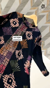 gamis set hijab storjoan batik