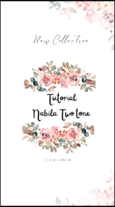 New Collection Pasmina instan NABILA Two Tone By ZOURA