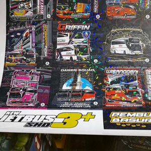 Stiker Hologram Murah Bus Basuri Isi 48 PC