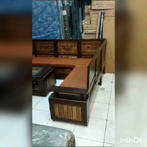 Sofa Bentuk L Jati Jepara Premium/trinityjayafurniture